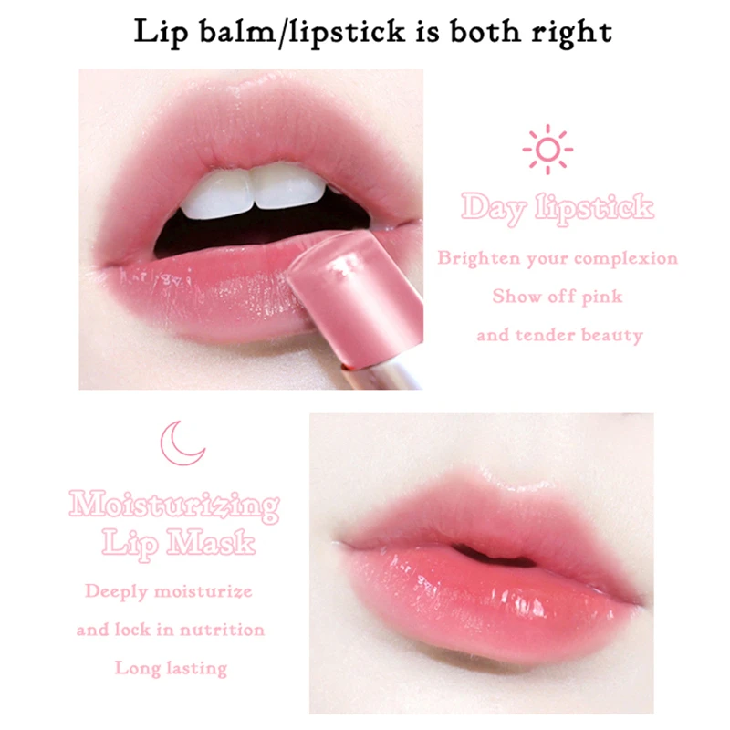 Бальзам для губ из шкуры ягненка сатина Температурное изменение пятки Желейная