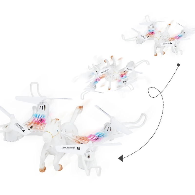 

2.4Ghz Fixed Height White Horse Quadrocopter with LED Light RC Drone 360 Stunt A2UB