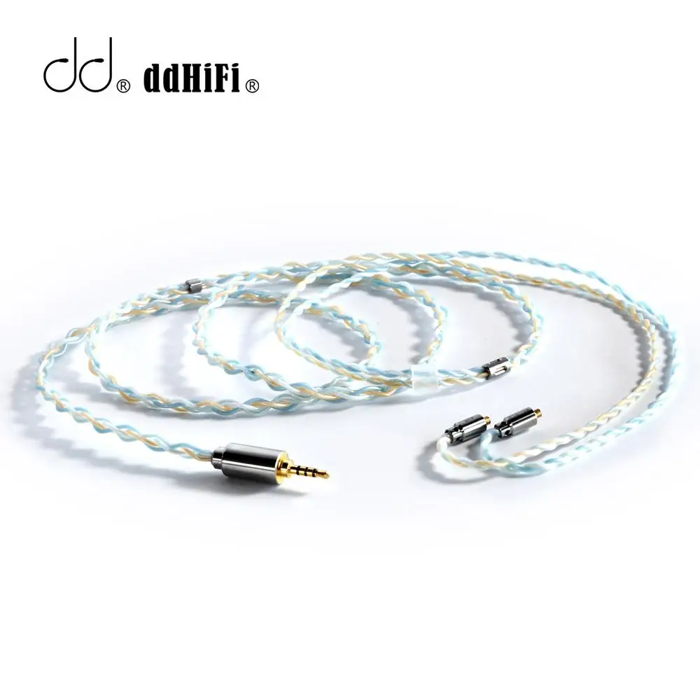 

DD ddHiFi BC120B OCC Silver-plated Handcraft HiFi Upgrade Headphone Cable 2.5/3.5/4.4mm Plug MMCX/0.78 2Pins Connector