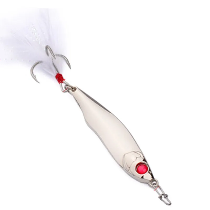 Высокое качество перо крючок золото и серебро дорожная приманка через 10g15g20g28g