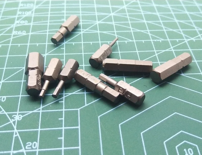 5 шт. 10 метрических шестигранные наконечники отвертки L25mm H1.5 H2 H2.5 H3 H4 H5 H6 H7 H8