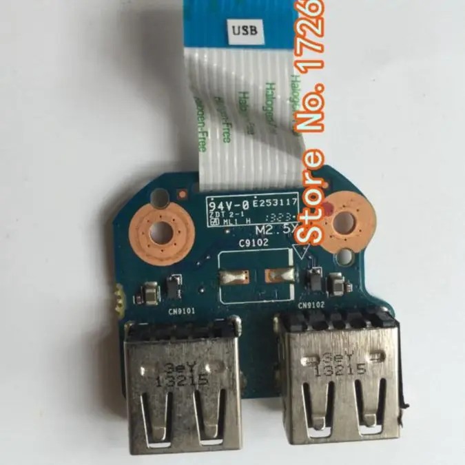 Оригинал для HP 255 2000 2000-2A 2000-2A10N плата с двумя USB-портами и разъемом w Cable 6050A2493701 |