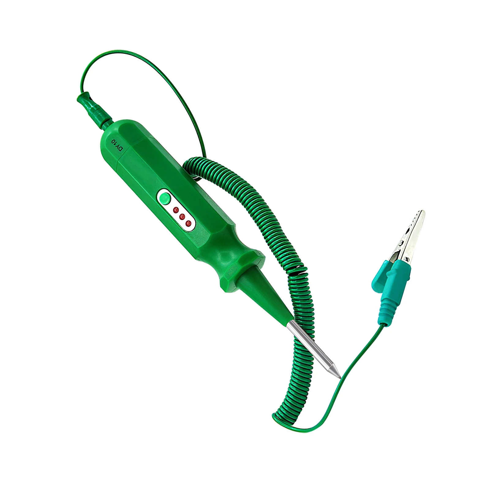 

Maintenance Pen 6V/12V/24V Green with Long Steel Probe LED Indicator Lights Low Voltage Tester Maintenance Pen for Car Motorbike