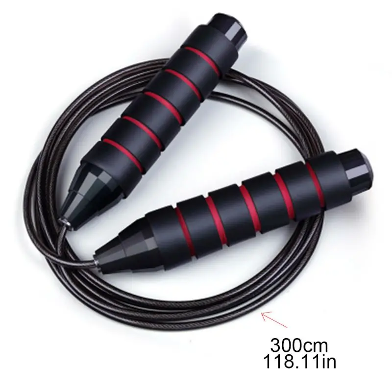

Double Bearings Speed Skipping Ropes with Foam Handle Tangle-free Weighted Skipping Ropes for Fitness Exercise Workout