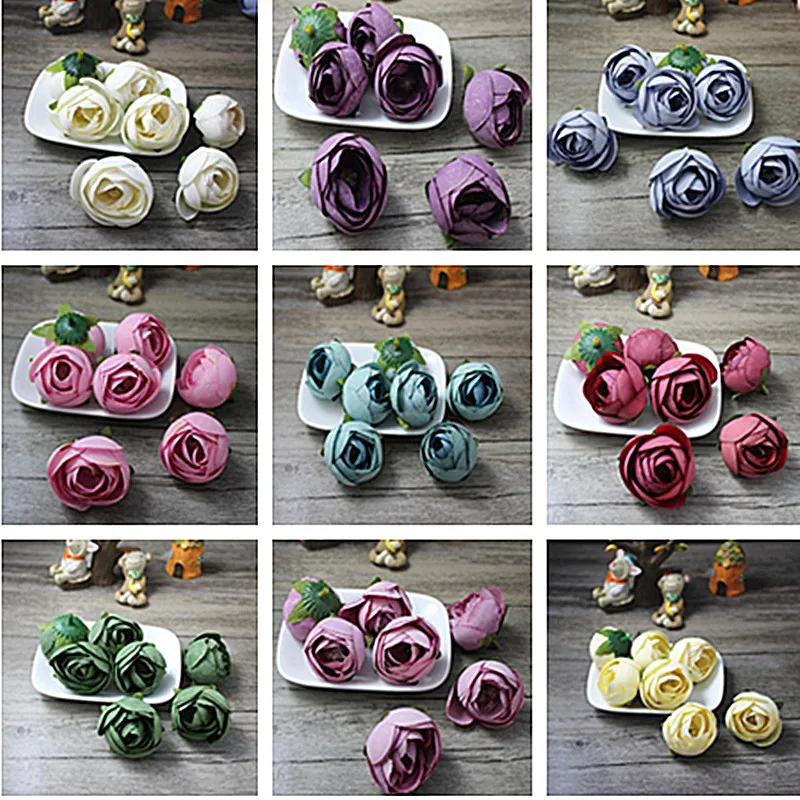 Искусственные цветочные головки диаметром 4 см/200 дюйма 13 цветов 1 57