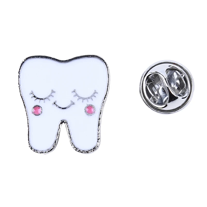 1 шт. эмалированная булавка с белыми зубцами для мальчиков лацкана шляпы Женская