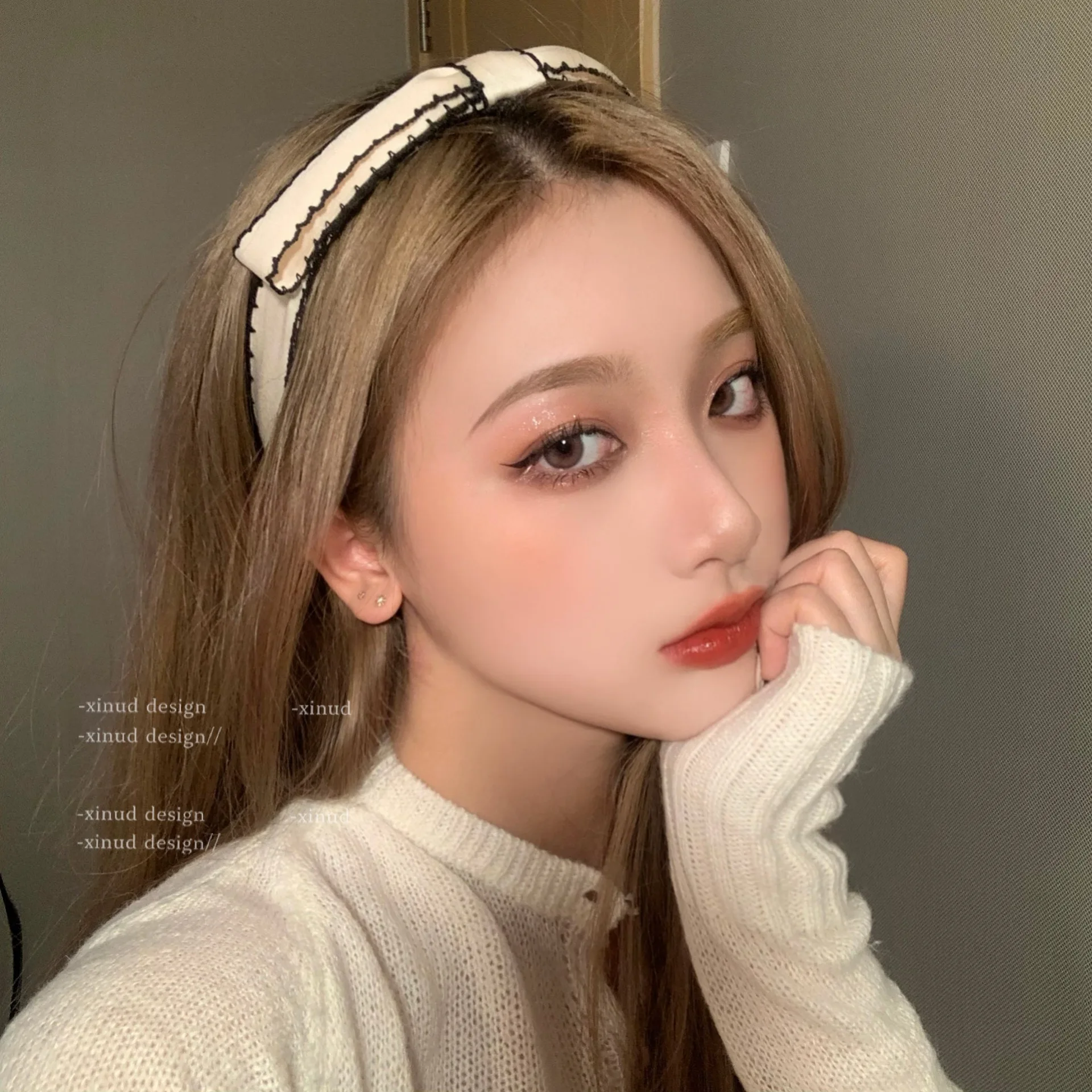 

New style lovely girl French contracted sweet bow princess head hoop fairy temperament hair act the role ofing