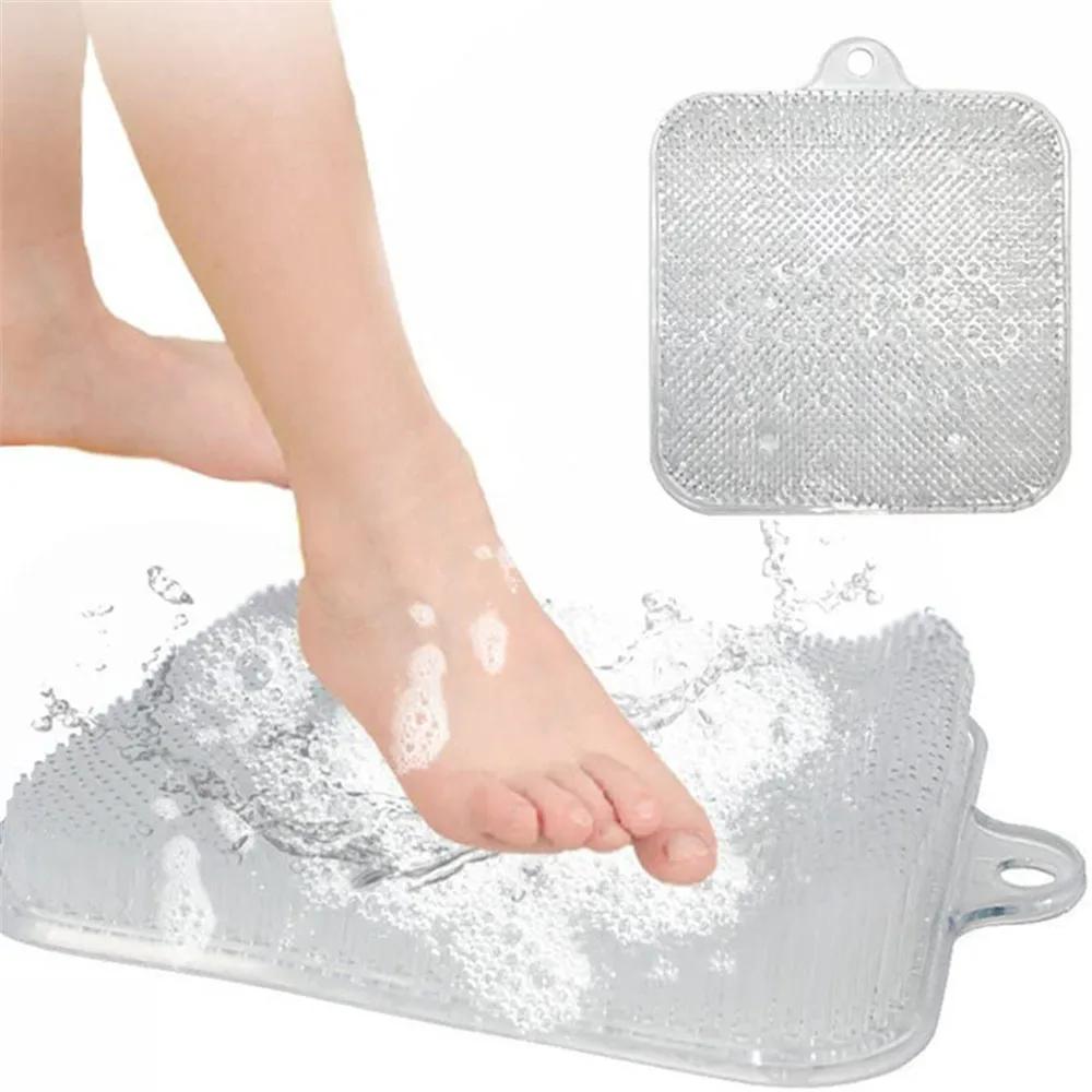 

Shower Feet Cleaner Massager Mat Scrubber Brush Foot Dead Skin Remover Body Care Shower Bath Exfoliating Scrub Cushion Mat