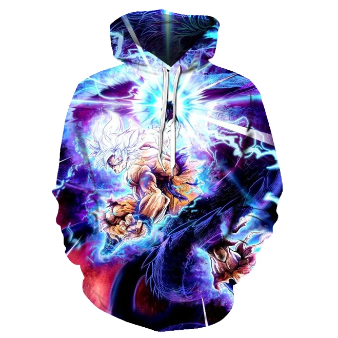 Толстовка с капюшоном Dragon Ball Z Goku 3D мужская куртка и Женская толстовка пуловер