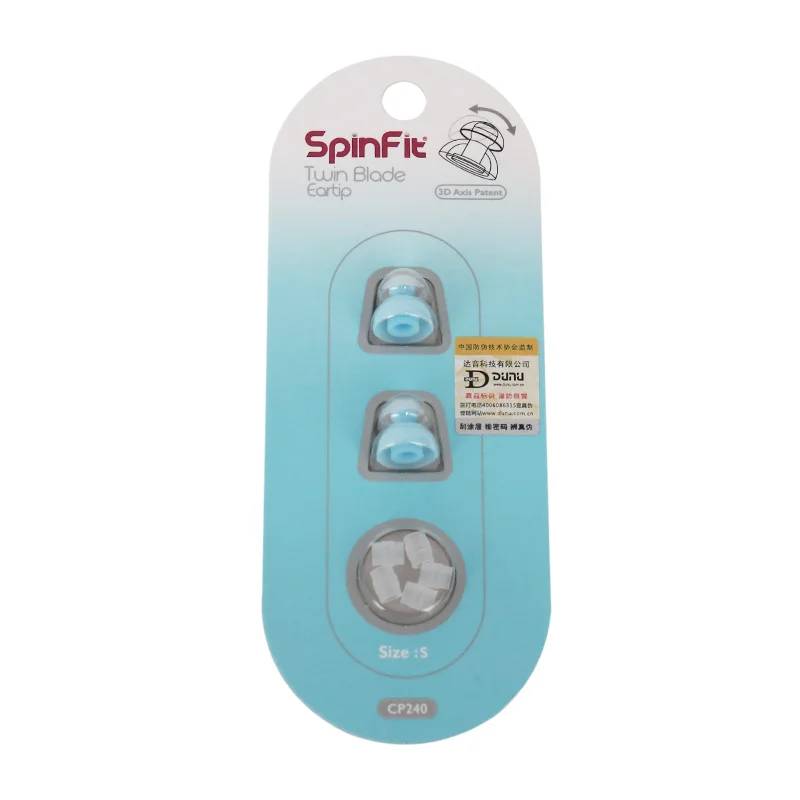 DUNU SpinFit CP220/CP230/CP240 наушники-вкладыши патентованный силиконовый наушник 1 пара - Цвет: CP240-S