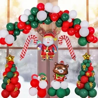 christmas balloon set arch garland kit santa claus merry christmas aluminum foil balloon kids toy new year party decoration