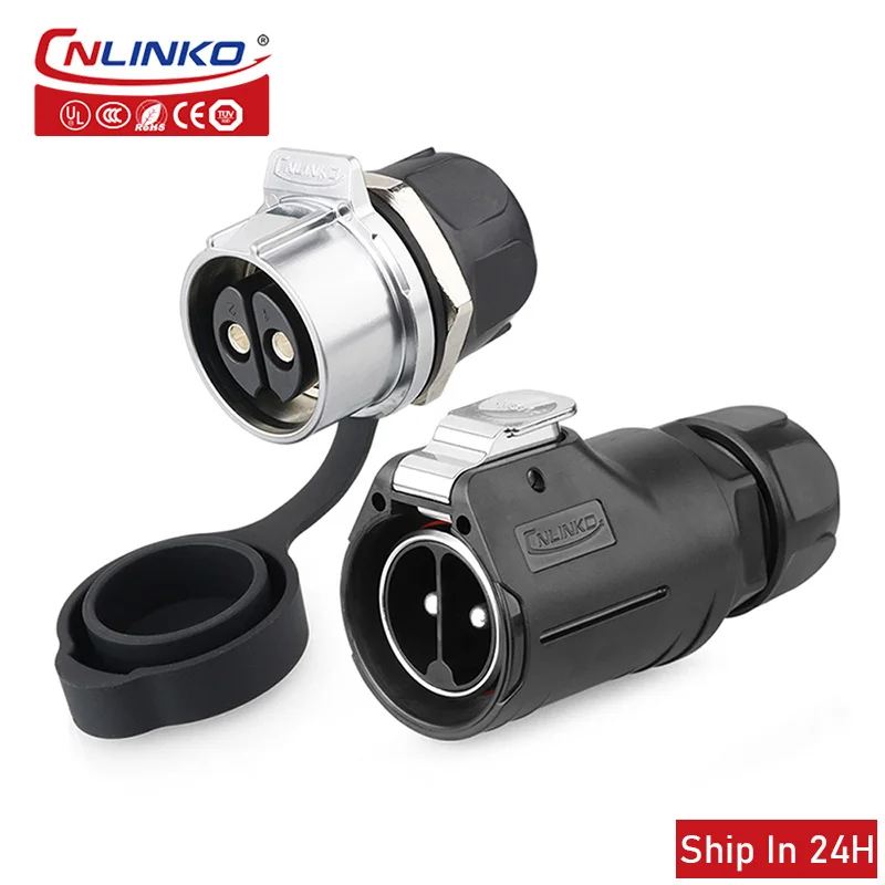 

Cnlinko LP M28 2 3Pin IP67 Waterproof Power Connectors Male Plug & Female Socket for Solar Automobile Medical Industrial LED UAV