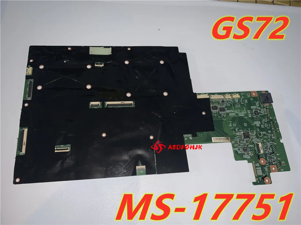 

MS-17751 REV 1.0 FOR MSI MS-1775 GS72 LAPTOP MOTHERBOARD WITH I7-6300HQ CPU AND GTX970M GPU 100% Test Work