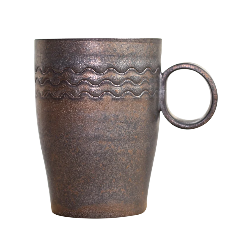 Японская керамическая кружка 250/260 мл винтажная чайная чашка ручной работы