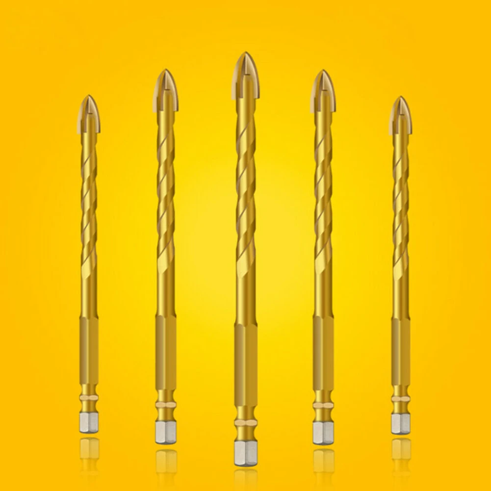 

5pcs Glass Drill Bit Glass Drill Bit 5~12mm 4 cutting edges For metal ect