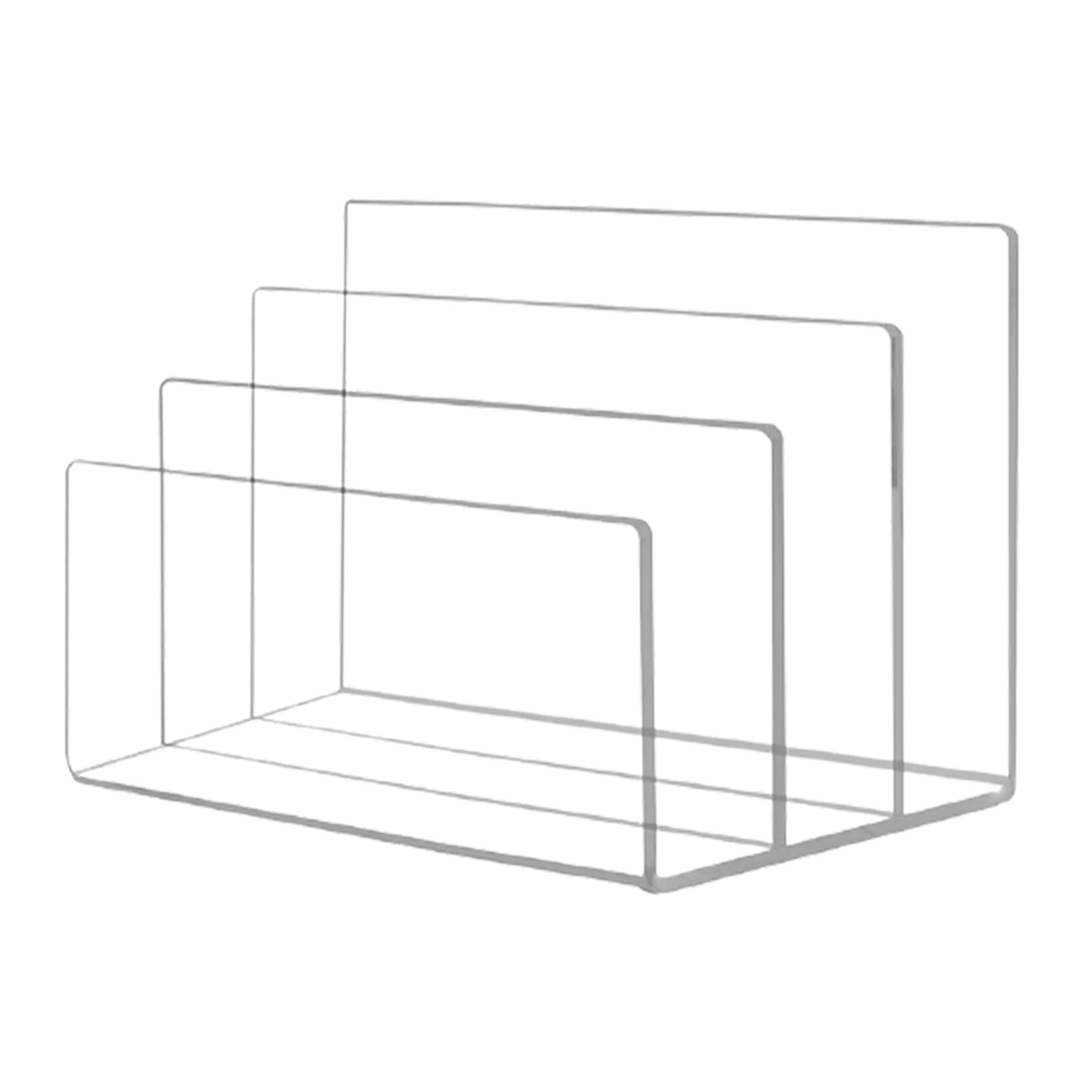 

Stand Clear Acrylic Multifunctional Home Magazine School Desktop Document Holder Book Folder Letter File Organizer Office Paper