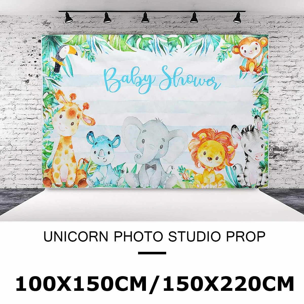 

220x150 см тропические джунгли лес диких животных для вечеринки в стиле сафари для новорожденных Для вечеринки в честь рождения ребенка 1st на д...