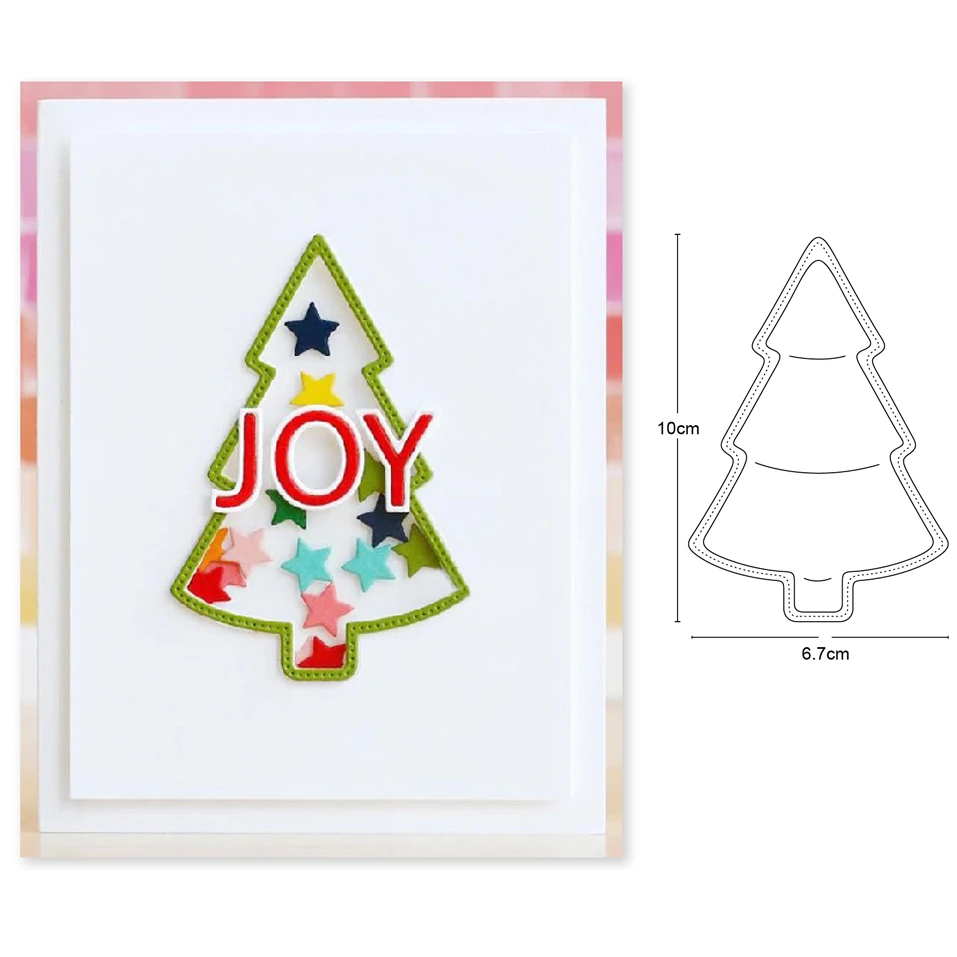 

Pine Tree Christmas Tree Metal Cutting Dies Stencil for DIY Scrapbooking Album Paper Cards Decor Crafts Embossing Die Cuts 2020
