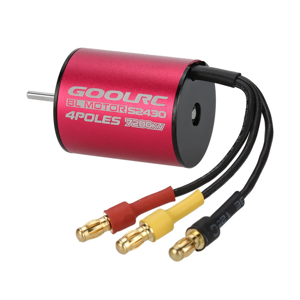 Оригинальный бесщеточный двигатель GoolRC S2430 7200KV и ESC Набор для 1/16 1/18 RC Car Truck|Детали