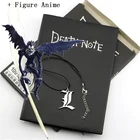Новинка 2022 А5 набор блокнотов аниме Death Note кожаный журнал и ожерелье перо блокнот Death Note для подарка D40