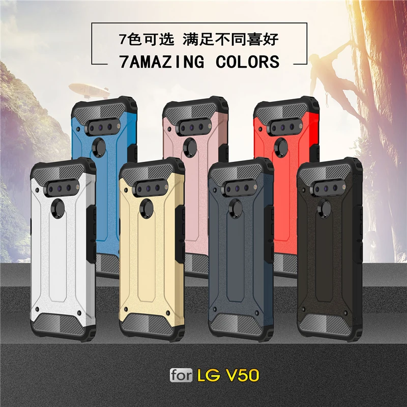

For LG V50 ThinQ Case Cover for LG V50 V40 G8 ThinQ Heavy Duty Armor Shell Coque Funda Hard Phone Case for LG V50 V40 G8 ThinQ