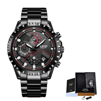 LIGE 2019 New Quartz Men's Watches Multifunction Sport Chronograph Watch Men Top Luxury Brand Wrist Watch Male Relogio Masculino Other Image