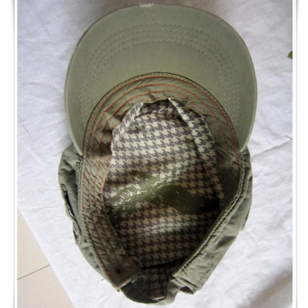 

High Quality Pure Cotton Military Hat Dad Outdoors Casual Navy Hats Men Women Comfortable Army Flat Cap 55-58cm