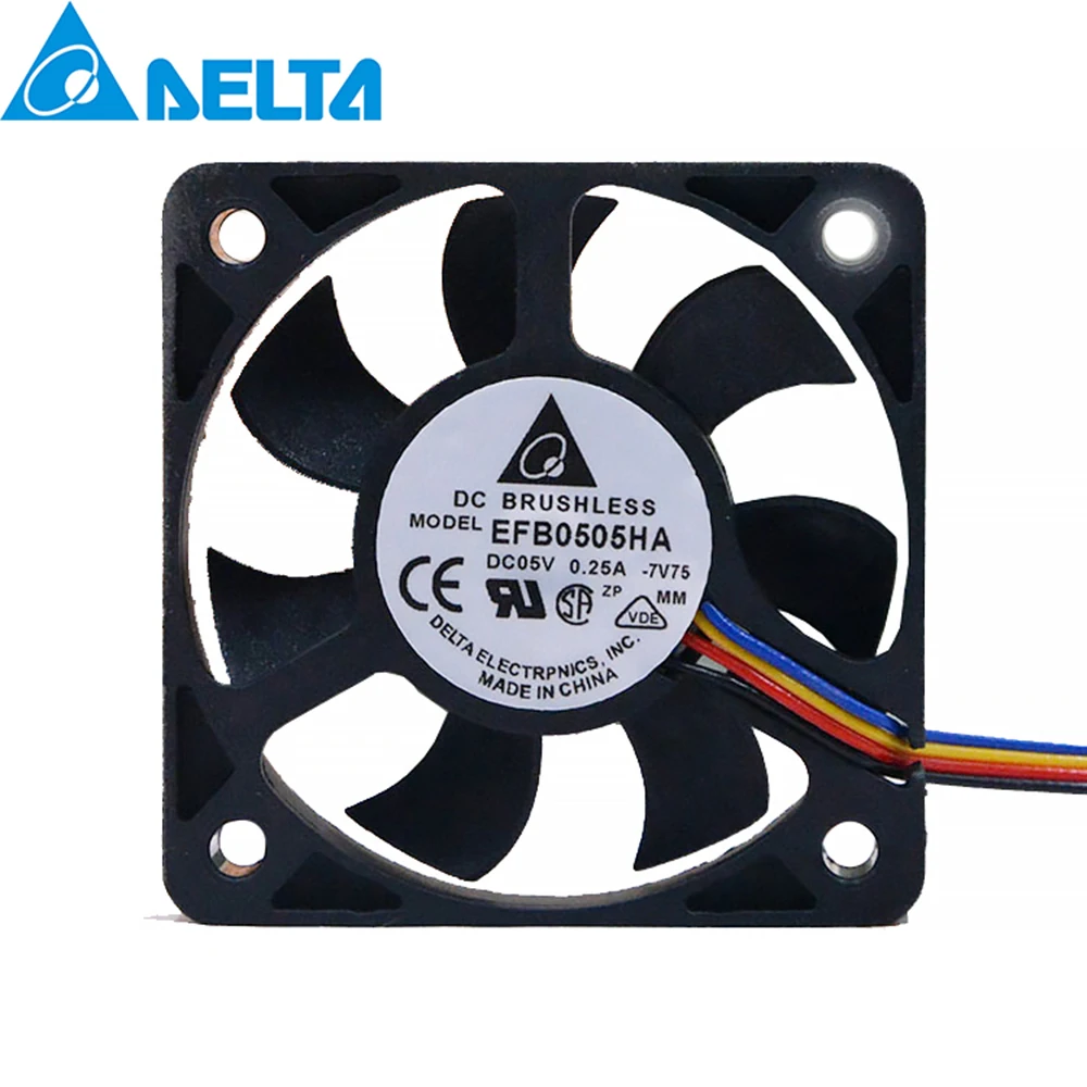 Для delta EFB0505HA 5010 50 мм 5 см 50X50X10MM DC 3 V 0.25A скорость сервер инвертор осевой вентилятор