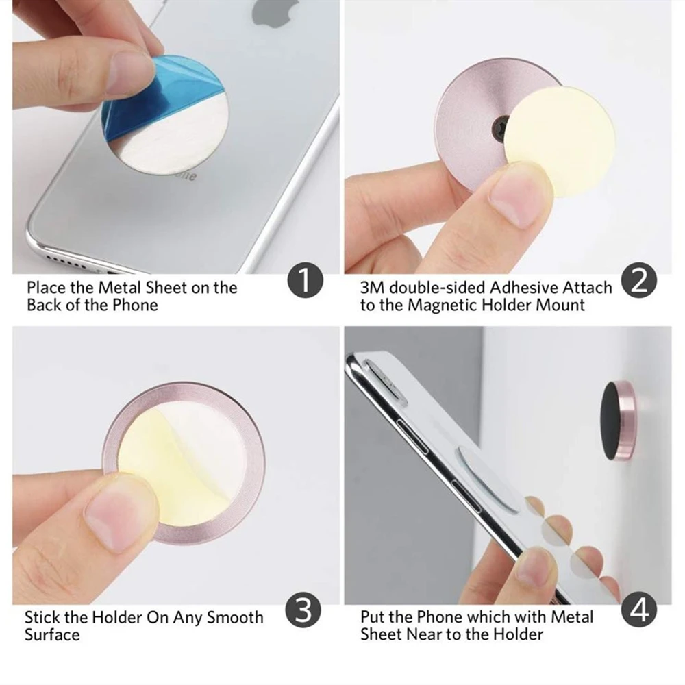 360 Magnetic Car Phone Holder Stand In Car For IPhone 12 11 Xiaomi Samsung Magnet Mount Cell Mobile Wall Nightstand Support GPS
