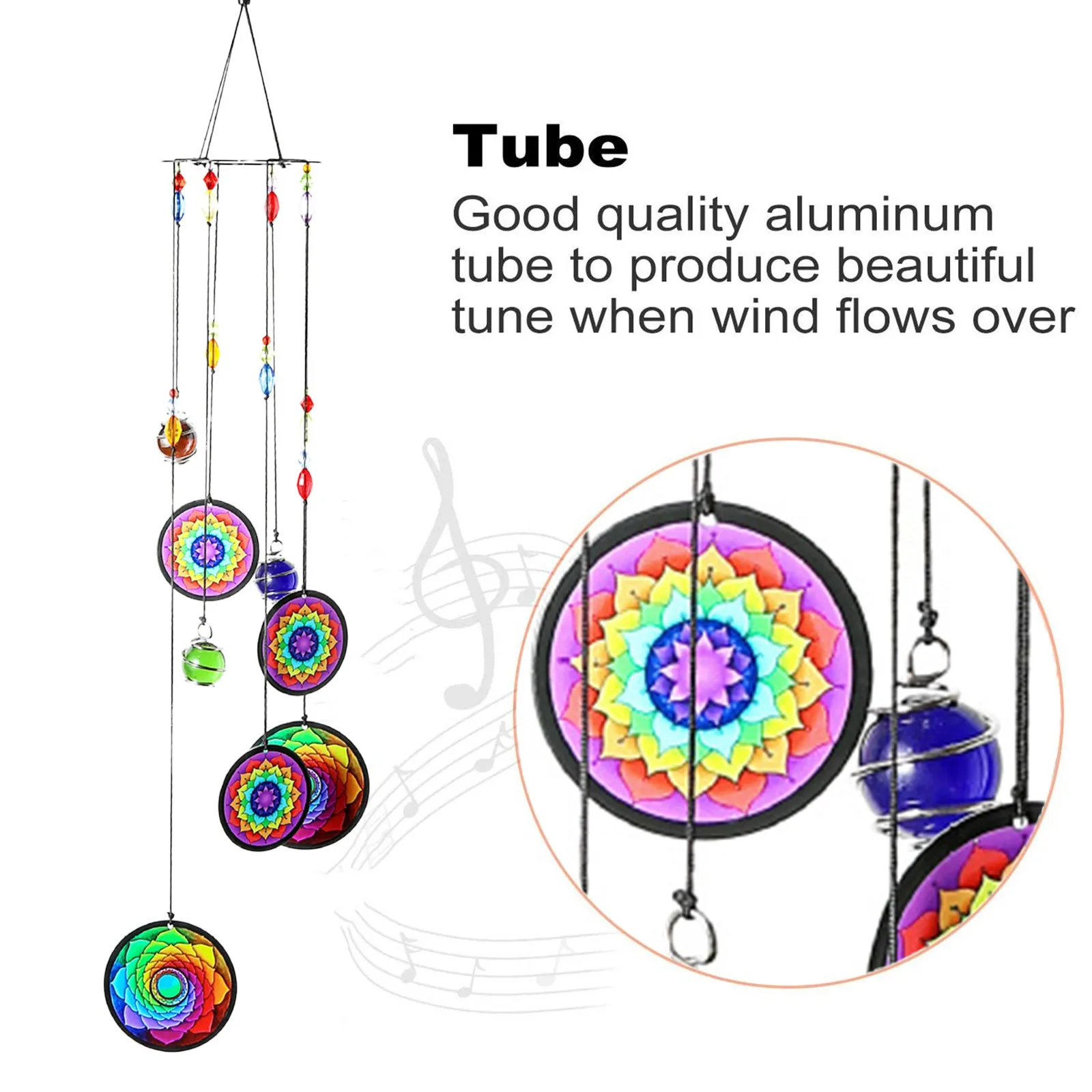 

Memorial Windchimes Rainbow Maker Window Hanging Suncatcher Fengshui Wind Chimes Decoration For Patio Balcony Garden Deocr #LR2