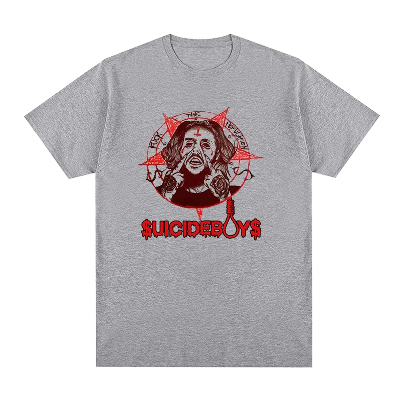 Футболка мужская с парнями из Suicideboys хлопковая тенниска в стиле хип-хоп/рэп майка