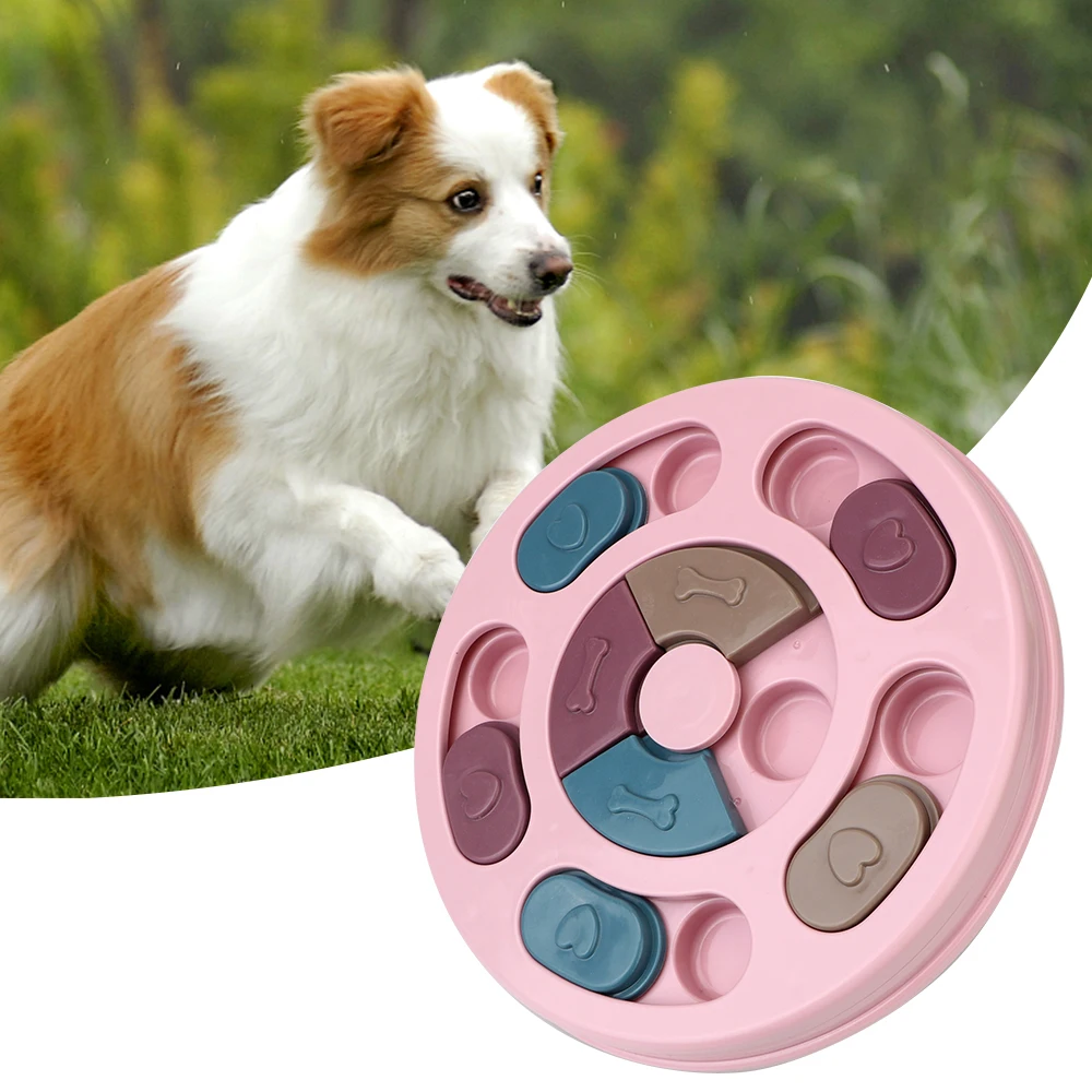 

For Small Medium Dog Puppy Training Games Feeder Interactive Dispensing Feeding Pet Puzzle Toys Dog Slow Eat Bowl Increase IQ