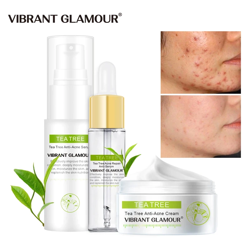 Чайное дерево восстанавливающая прыщи сыворотка для лица крем набор удаления