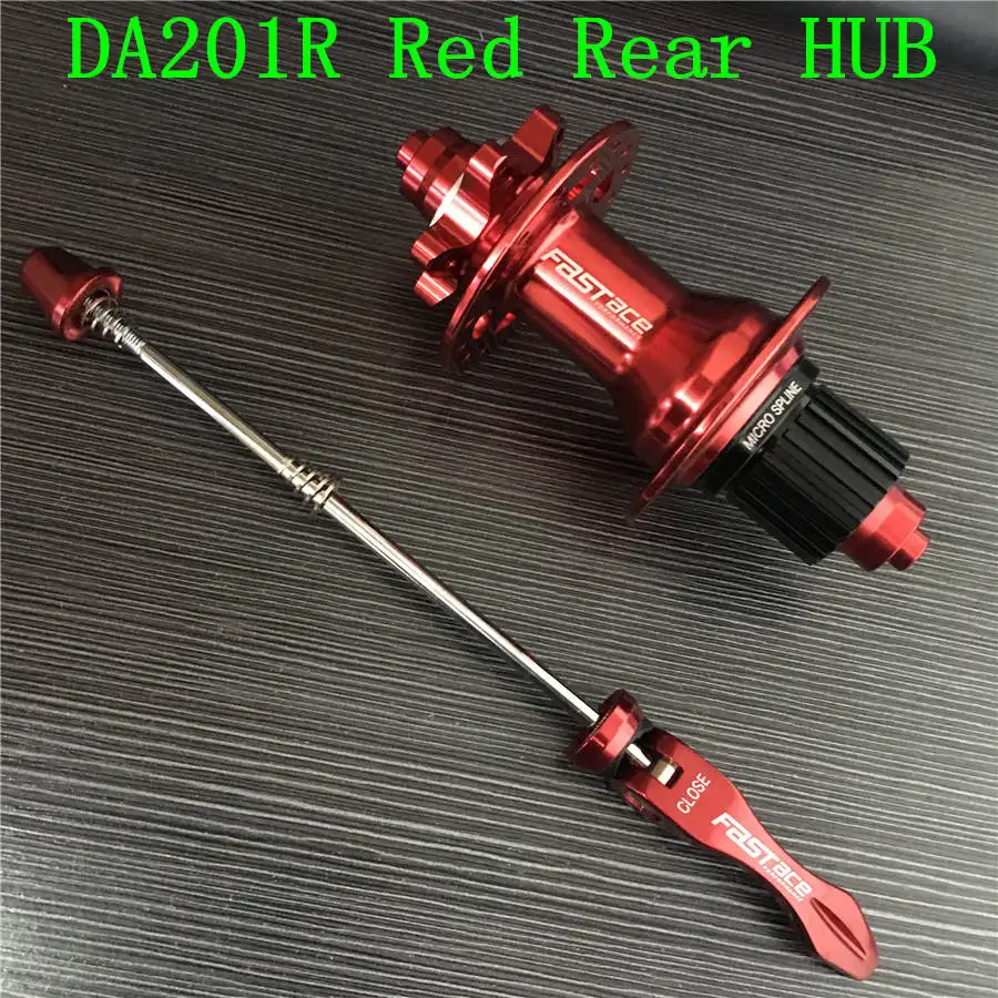 DA201R Red Rear FASTACE DA201 F/R DEORE XT M8100 M7100 FH BH концентратор 12 s 32H 135x10 мм 100x9 мм E-THRU ось велосипеда 12 Скоростей микро сплайн - Цвет: DA201R Red Rear