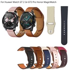 Ремешок из натуральной кожи для Huawei Watch GT 2 42 мм 46 мм 2e GT2 Pro GT3 Honor MagicWatch, сменный Браслет, 20 мм 22 мм