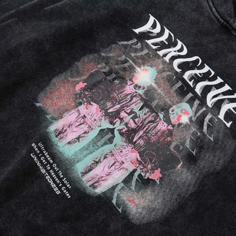 

Dropshipping Ultrabeam Out the Solar Print Distressed Hoodies Sweatshirt Streetwear Mens Hip Hop Casual Loose Pullover Tops Coat