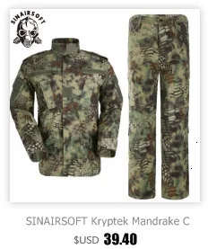 SINAIRSOFT военная форма Мультикам армейская боевая рубашка Униформа тактические брюки с наколенниками Камуфляжный костюм охотничья одежда