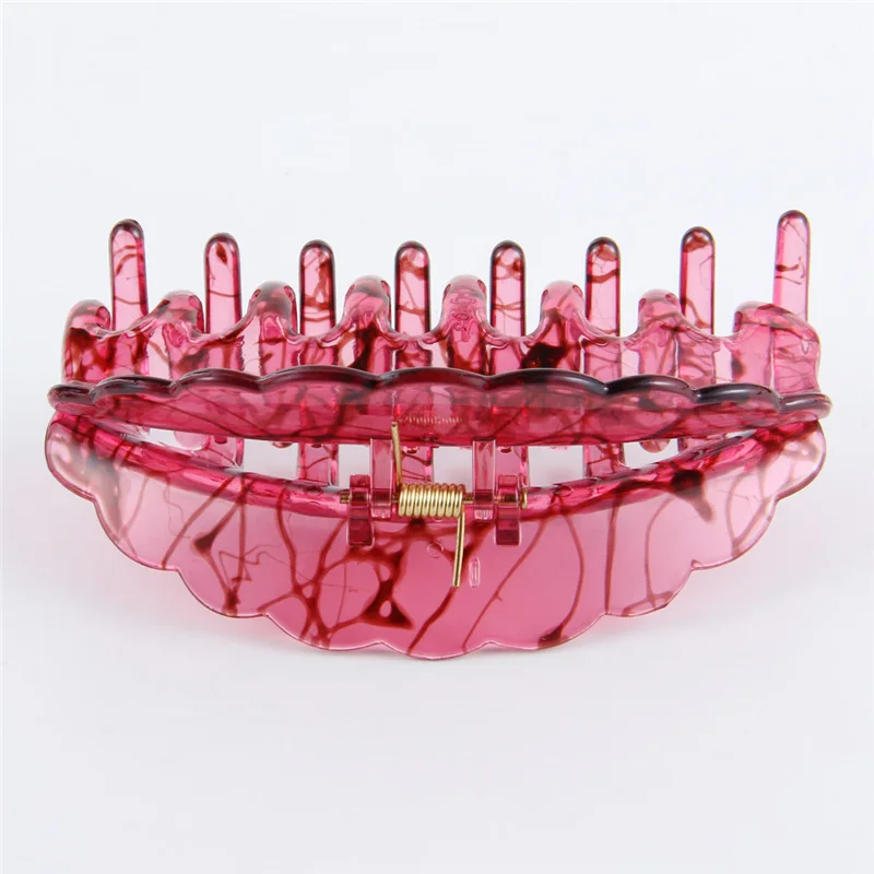 2020 новые женские аксессуары для волос в форме расчески большой заколки смолы