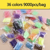 9000pcs 36 colors refill beads puzzle crystal diy water spray beads set ball games 3d handmade magic toys for children