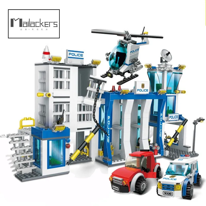 

Mailackers, автомобиль, городской полицейский участок, строительные блоки, технический грузовик, спецназ, военный кирпич, игрушки для детей