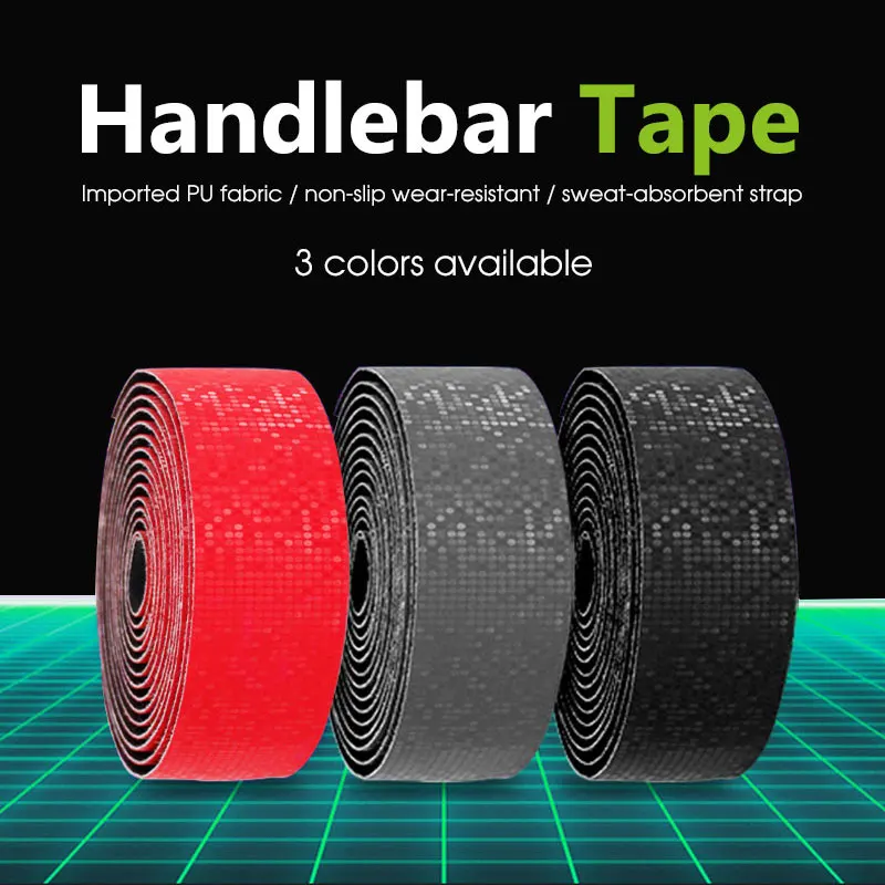 

2PCS Bicycle Handlebar Tape Steering Wheel Cover Bike Cycling Handle Nonslip Belt Rubber Tape Cycling Bike Handlebar Accessories