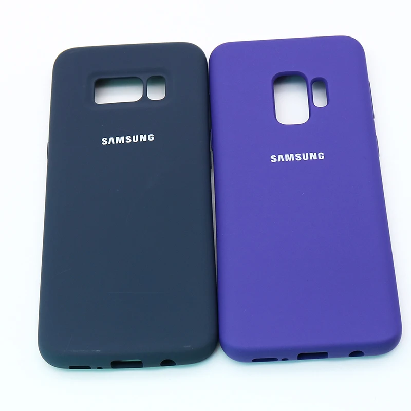 100% Оригинальный чехол для Samsung S8 силиконовая задняя крышка galaxy plus note8 Жесткий