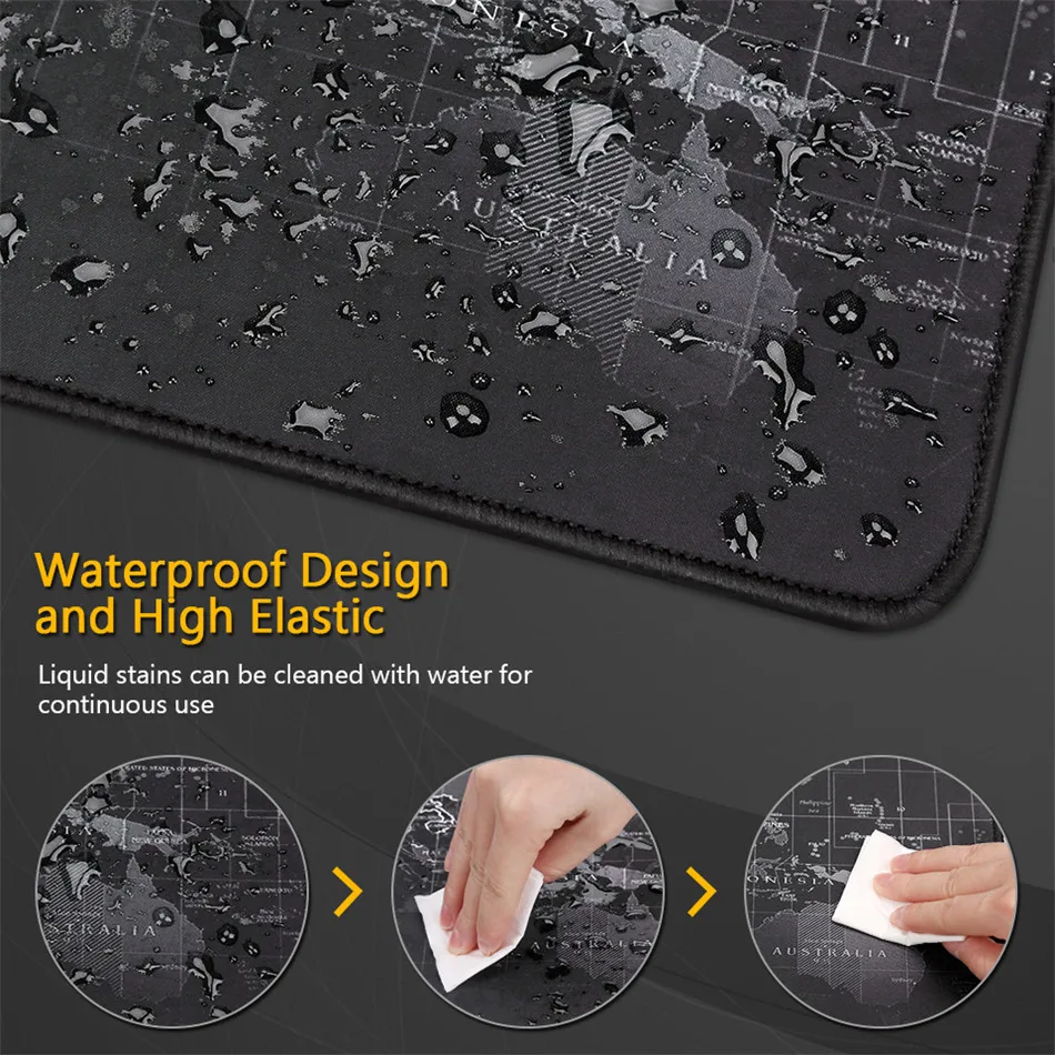 Очень большой игровой коврик для мыши с картой мира Maus Pad Grand 900x400 клавиатура