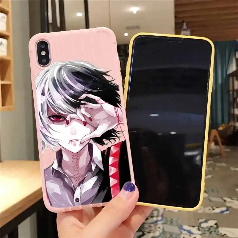 Tokyo Ghoul Kaneki Ken чемодан на колесиках текстура чехол для телефона IPhone 11 Pro Max X XS MAX 8 7 6S