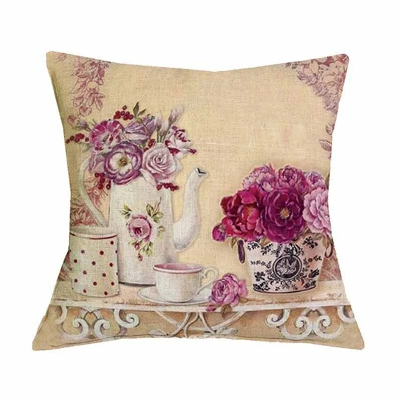 Прованс киссен Лаванда декоративные подушки диван наволочка старинные цветы