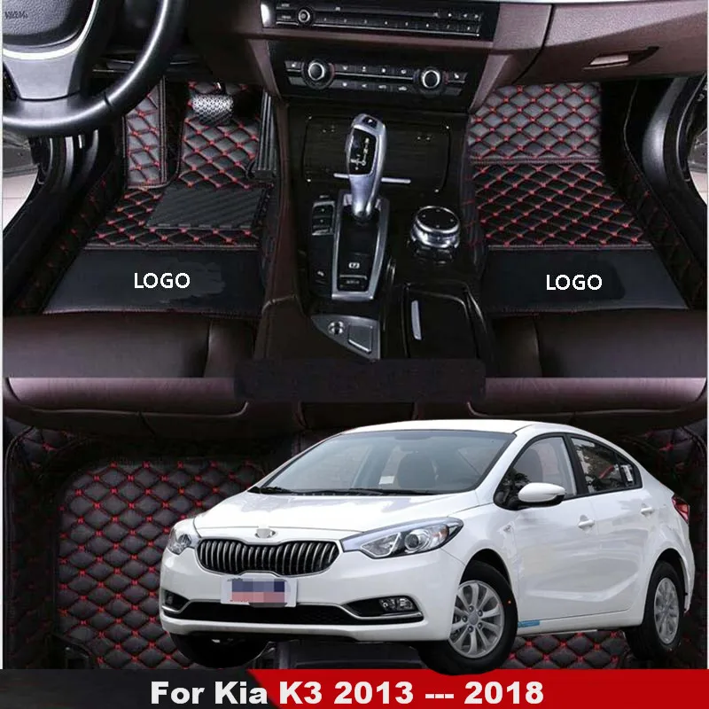 

Автомобильный напольный коврик для Kia K3 2013 2014 2015 2016 2017 2018 Cerato, ковры для стайлинга автомобиля, пользовательские аксессуары для украшения интерьера автомобиля