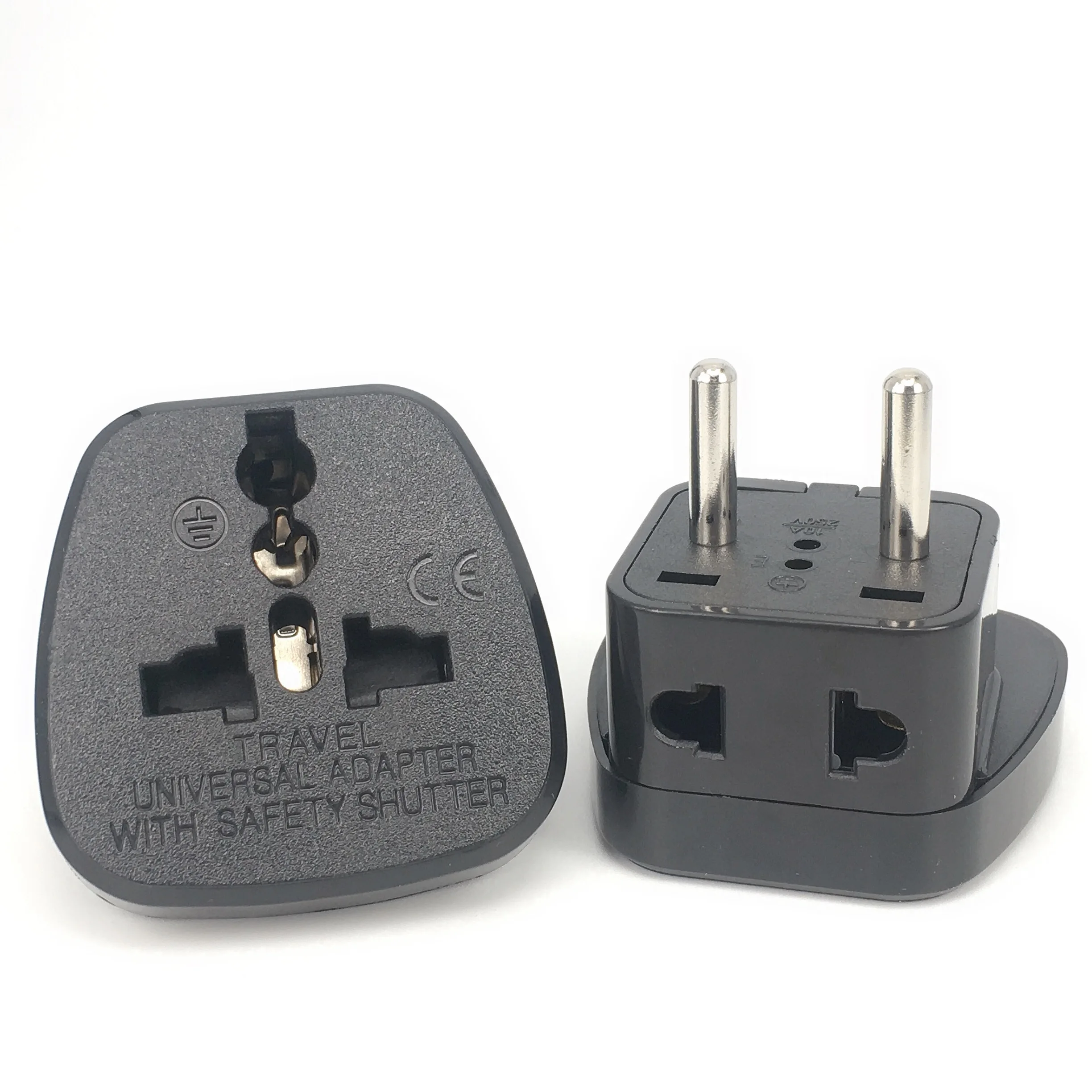 2 in 1 Universal Converter UK USA AU Euro to 4.8mm pins GER Germany Plug AC Power Travel Adapter | Electrical Socket &amp Plugs Adaptors