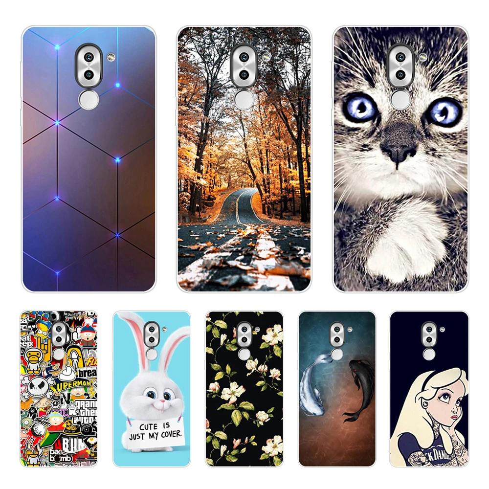 Силиконовый чехол для телефона huawei honor 6X чехлы мягкая задняя крышка из ТПУ полная