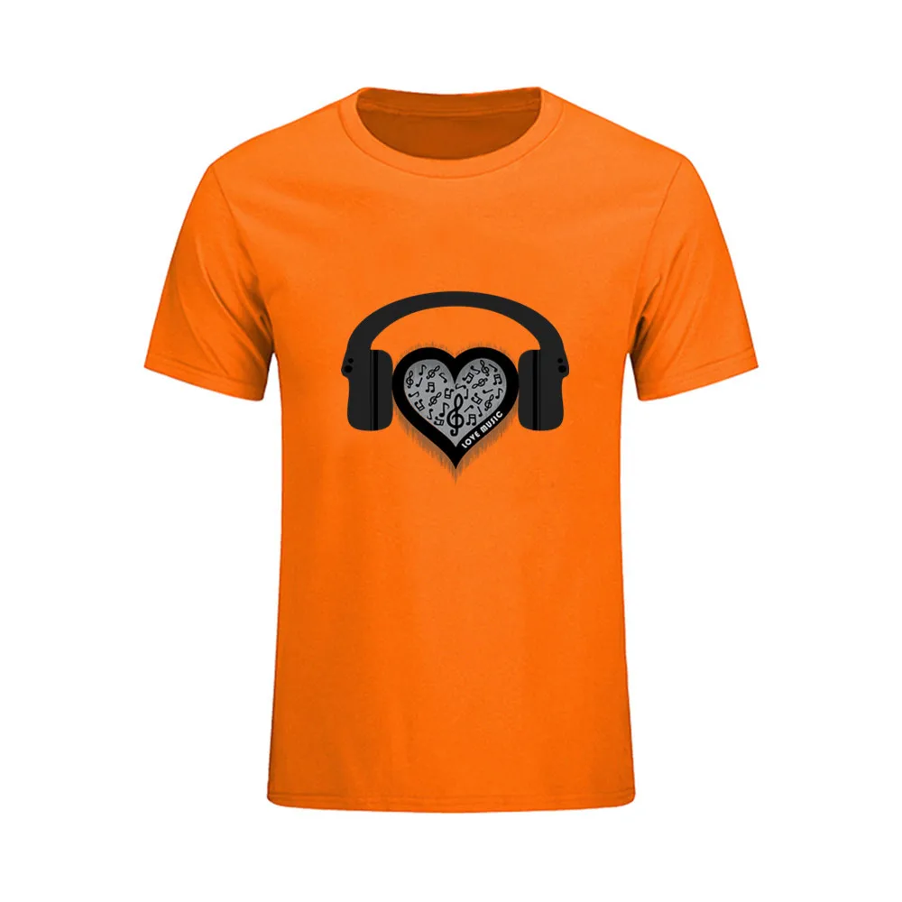 Люблю музыку сердце Радуга футболка Camisetas Hombre Swag футболки Gildan подарок Модная