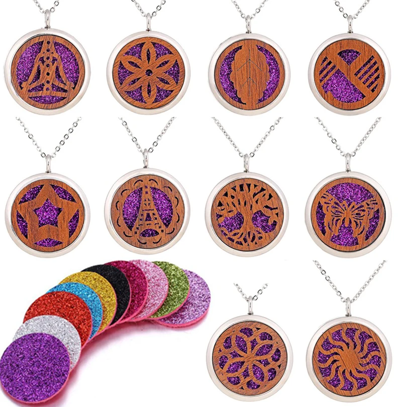 Новое поступление круглые деревянные ожерелья с подвесками в виде бабочек и